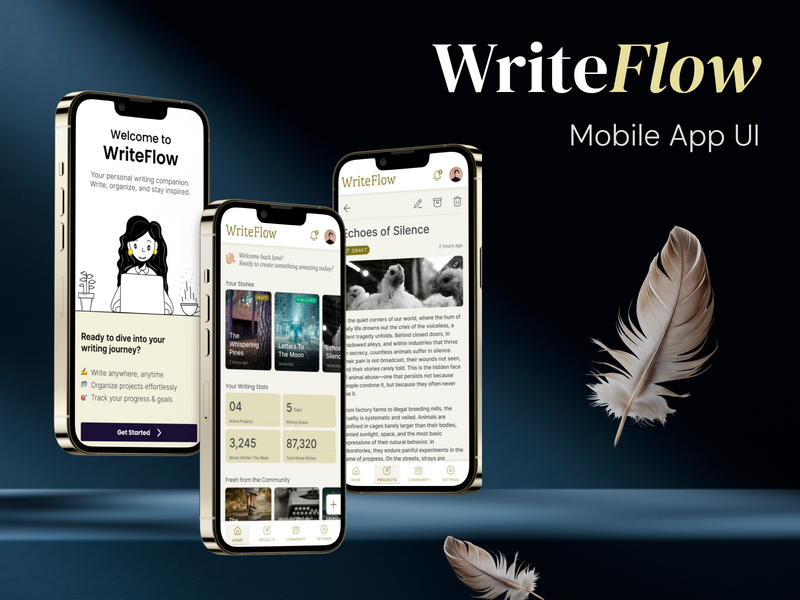 WriteFlow | Clean & Focused Writing Experience