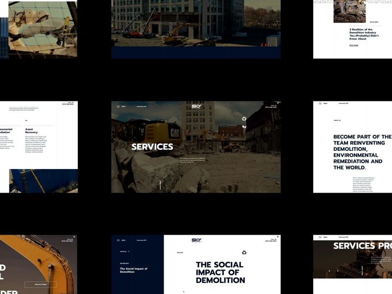 SKY - Service page - Corporate website