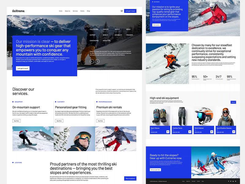 Sports Gear- E Commerce Landing Page
