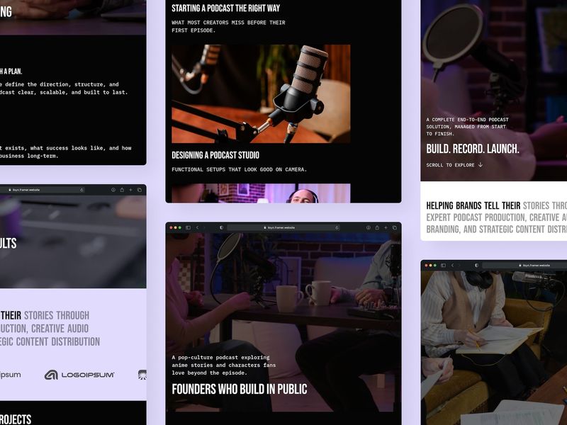LISYN · Podcast Studio Website Template