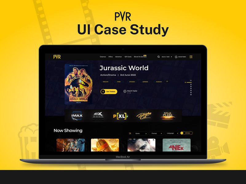 PVR Website UI Case Study