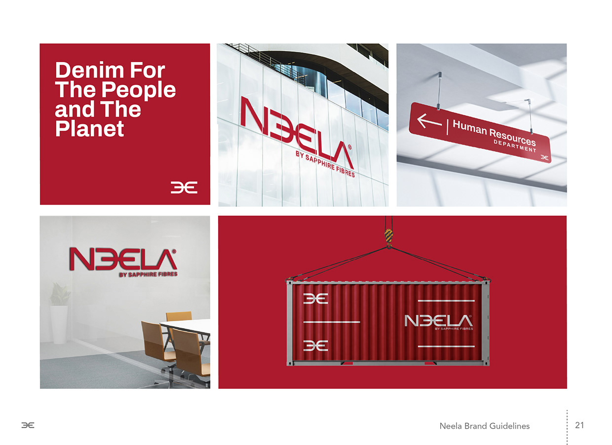 Neela Denim by Sapphire Fibres Brand Guideline Design Image 21