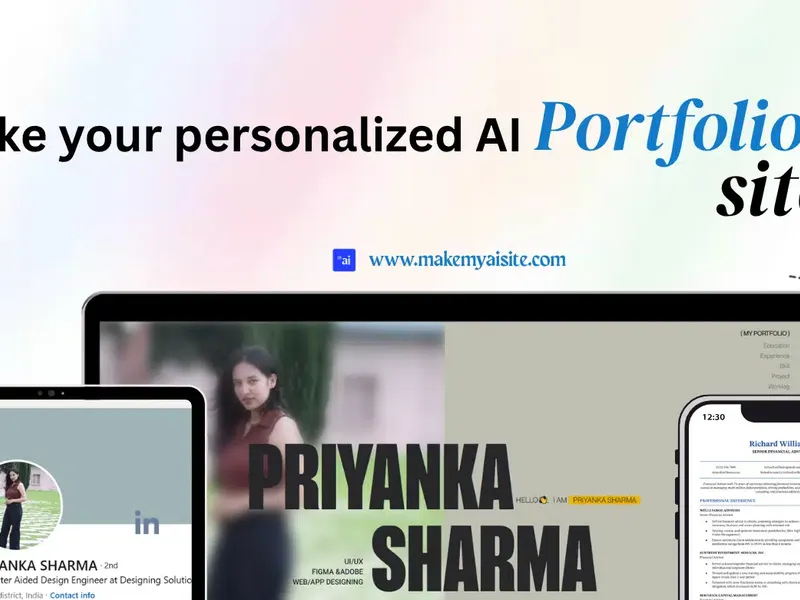 AI LinkedIn Portfolio Builder | Free AI-Powered 3D Portfolios in 30 Seconds