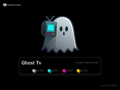 Ghost TV Logo Design by Sanket Patel