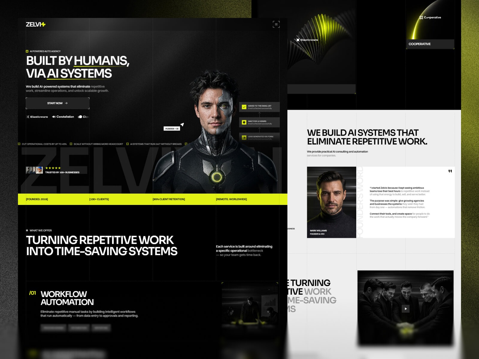 ZelvixAI: Free AI Agency Website Template by Muhammad Talha Image 0
