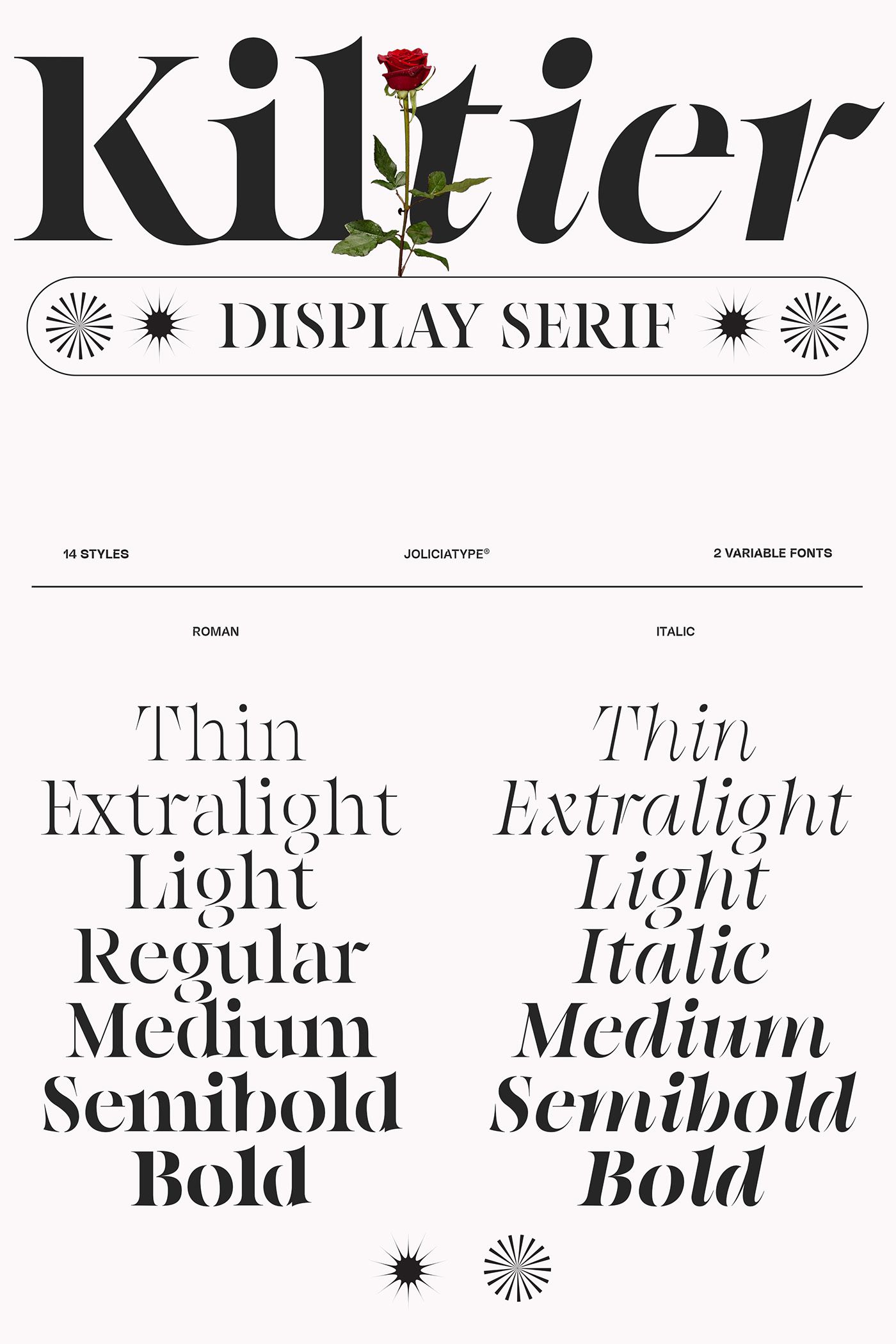 Kiltier High Contrast Serif - Free Font :: Behance