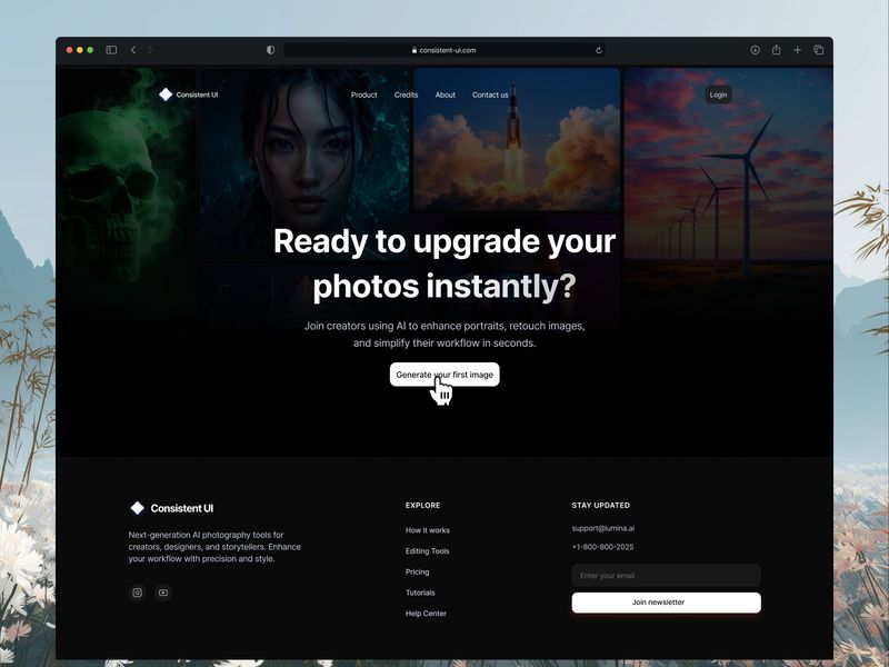Footer Page - Consistent UI