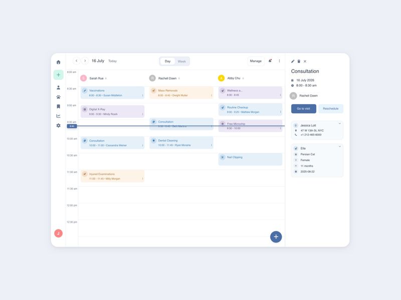 Calendar App - Day View UI | Figma Freebie | July 2026