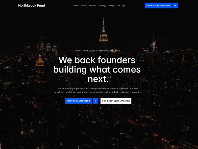 Northbrook - Framer Private Equity & VC Template
