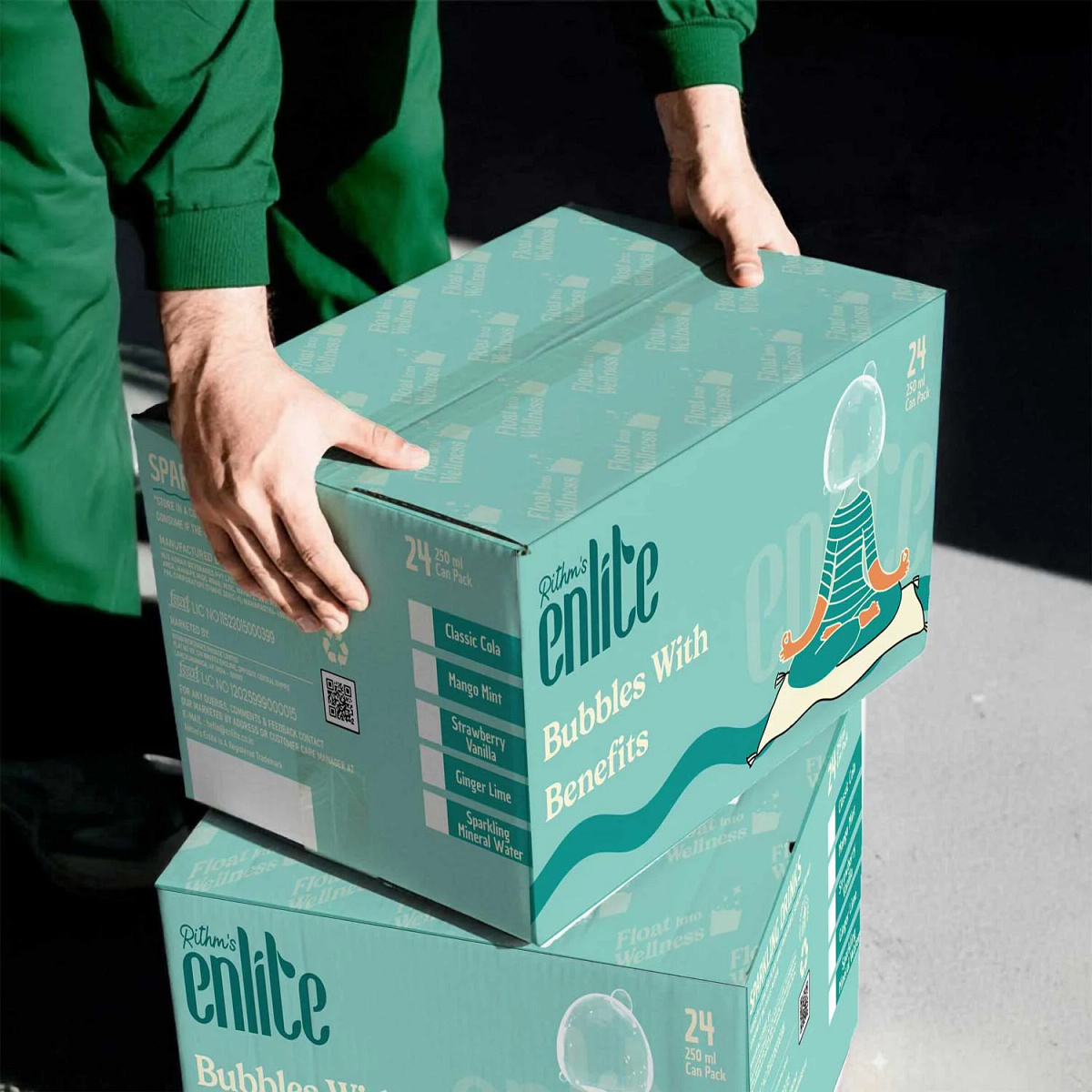 Rithm's Enlite: Premium Beverages Branding & Packaging Design Image 19