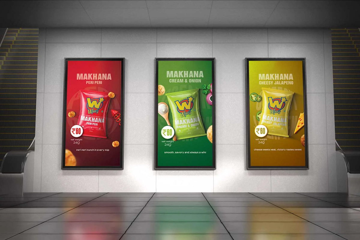 Wlue's: Premium Makhana Branding & Packaging Design Image 2