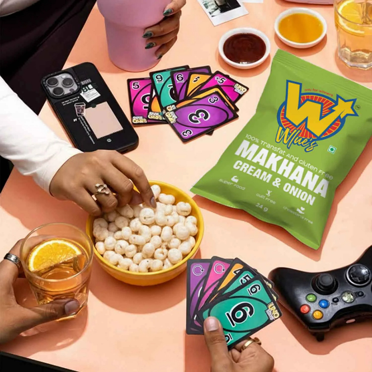 Wlue's: Premium Makhana Branding & Packaging Design Image 5