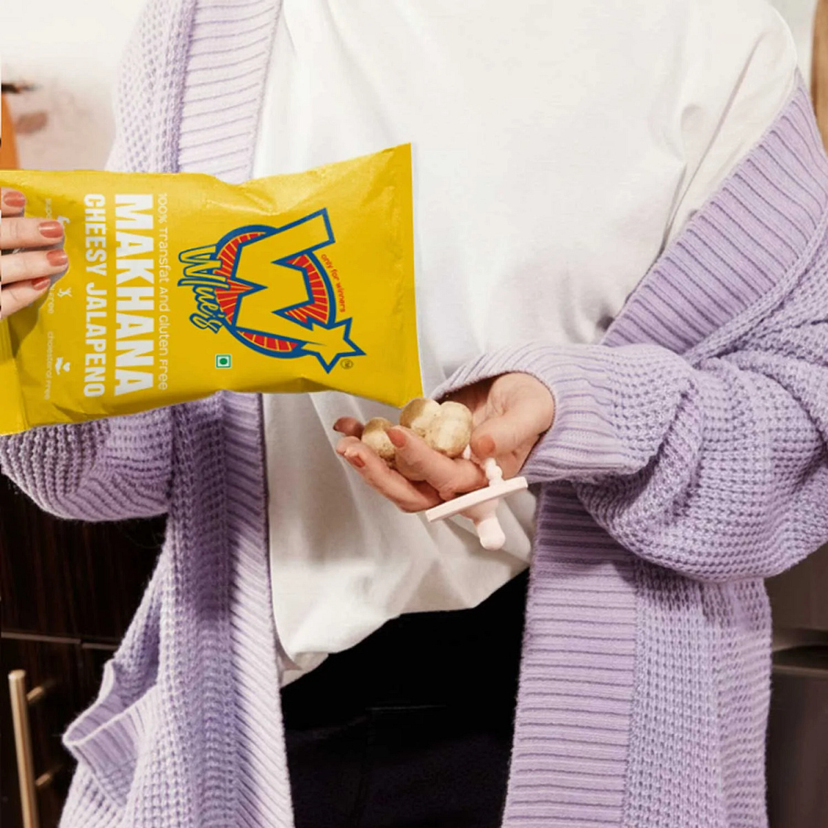 Wlue's: Premium Makhana Branding & Packaging Design Image 6