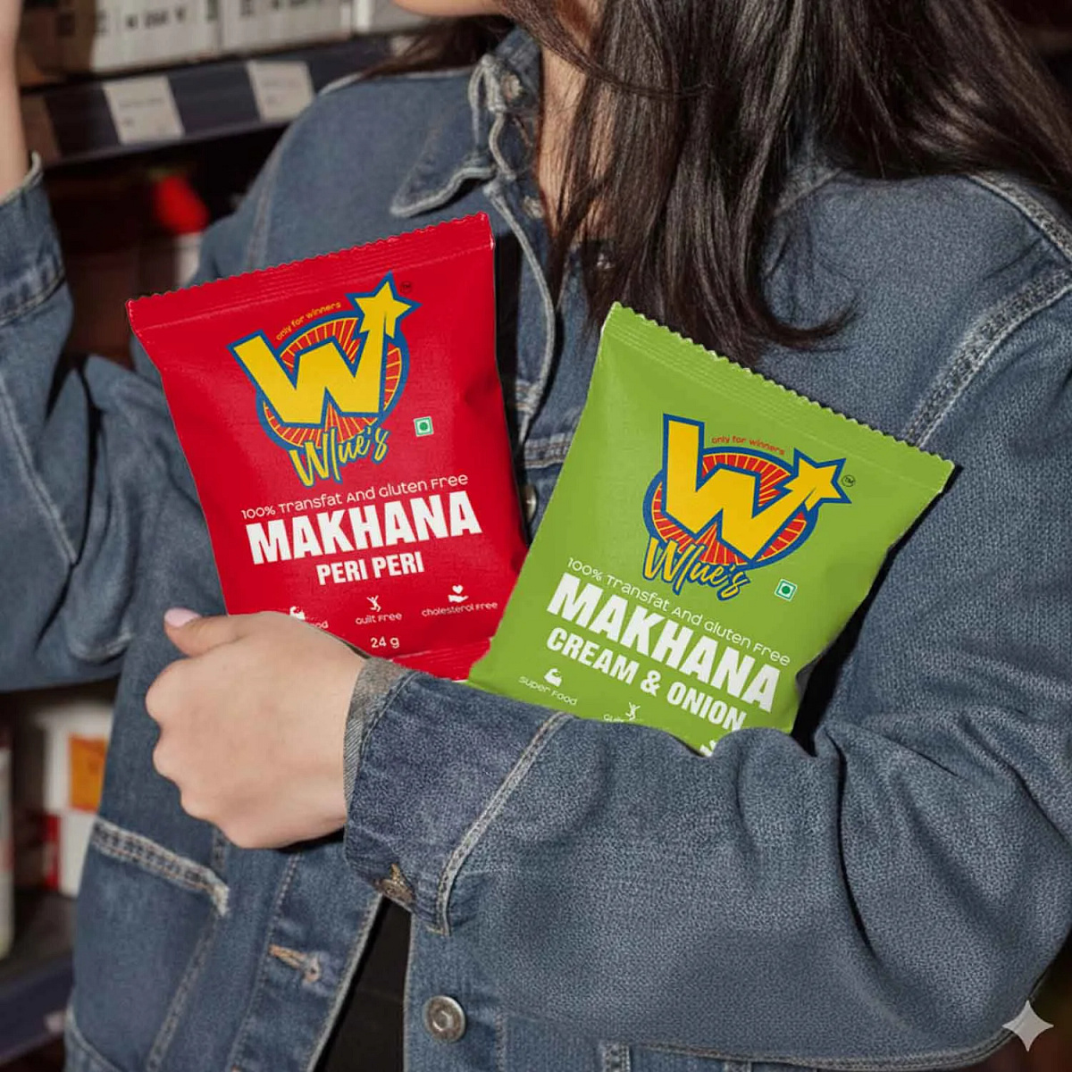 Wlue's: Premium Makhana Branding & Packaging Design Image 12