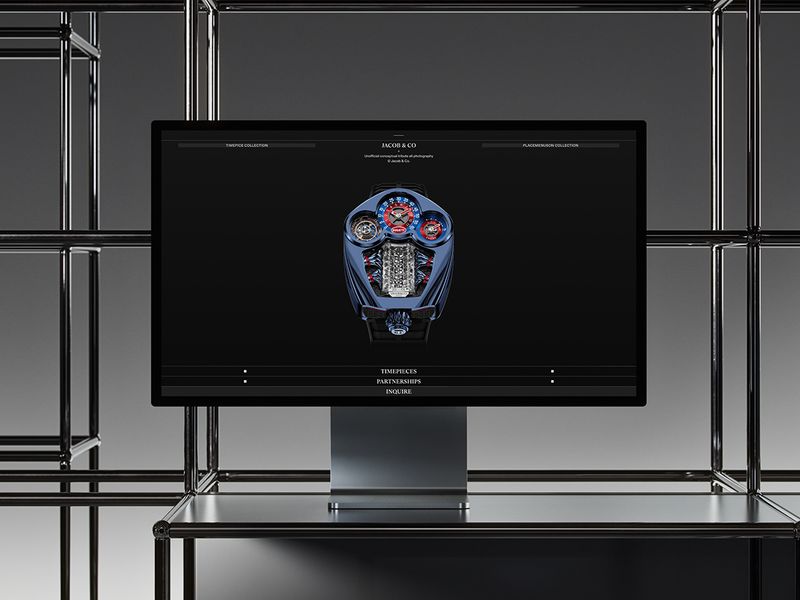 Web Design: Luxury Watches, Jacob & Co 