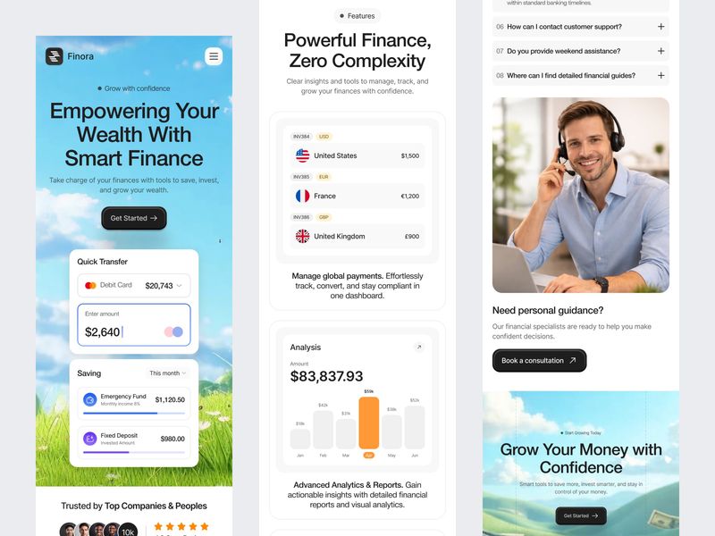SaaS Landing Page Mobile Responsive
