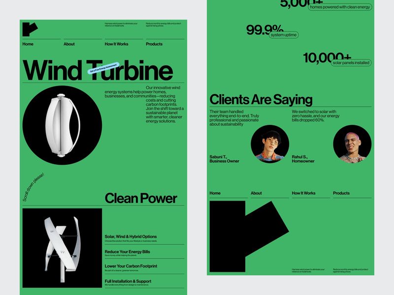 Wind Turbine Sales & Service Company — Full Website Design