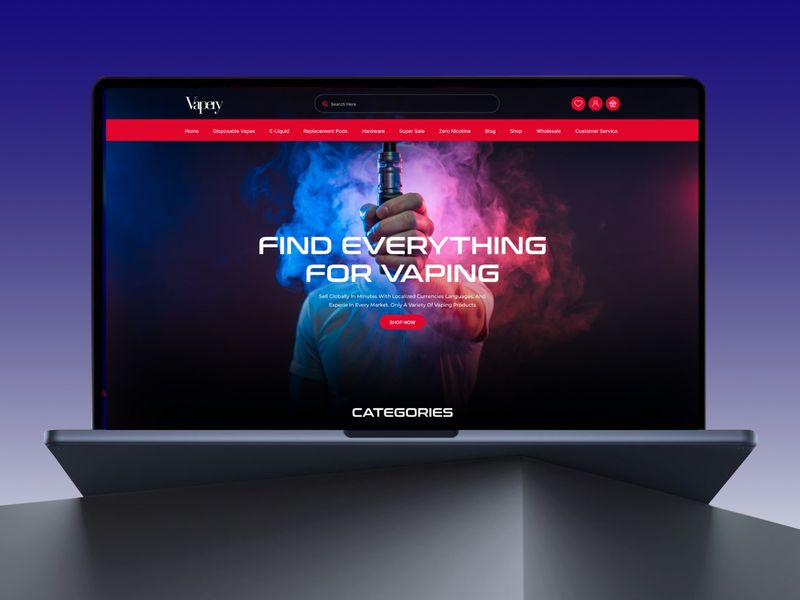 The Vapery — High-Impact Vape eCommerce Design