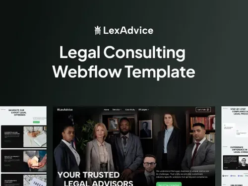 LexAdvice Website Page Template for Webflow