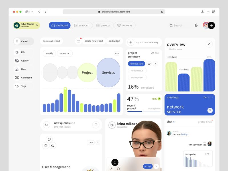 Agency Management Dashboard | Orbix Studio