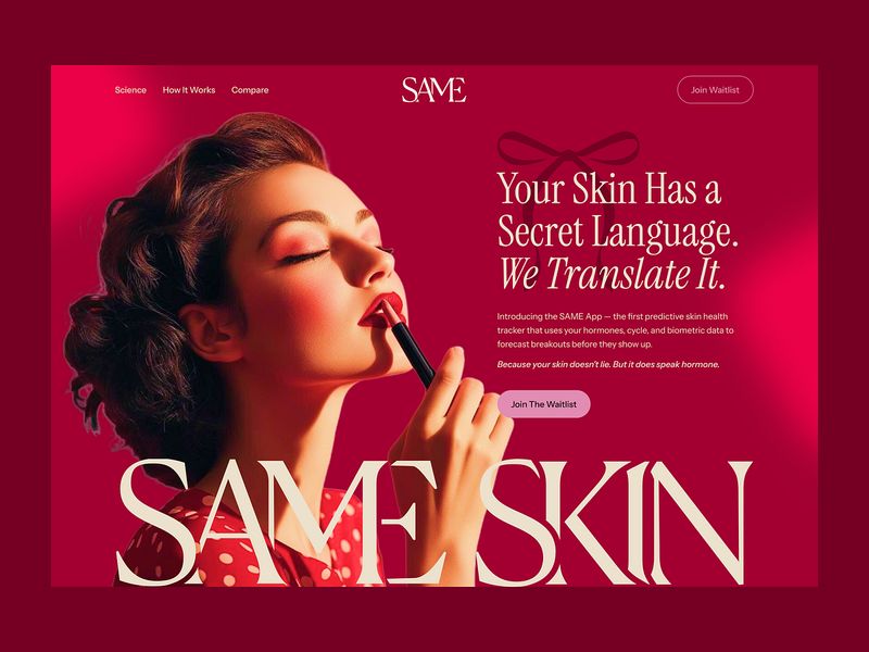 Luxury Beauty Landing Page Design