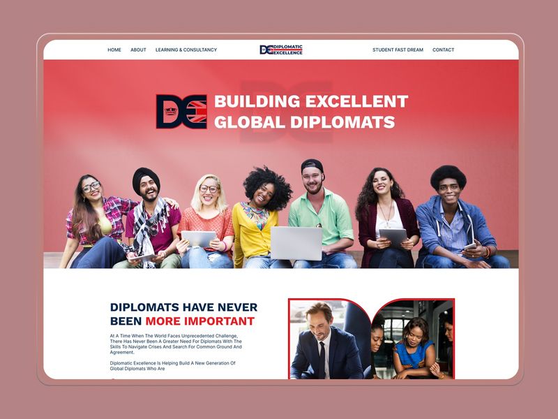 Diplomatic Excellence — Global Leadership UI Design