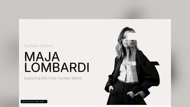 Screenshot taken from Maja Lombardi