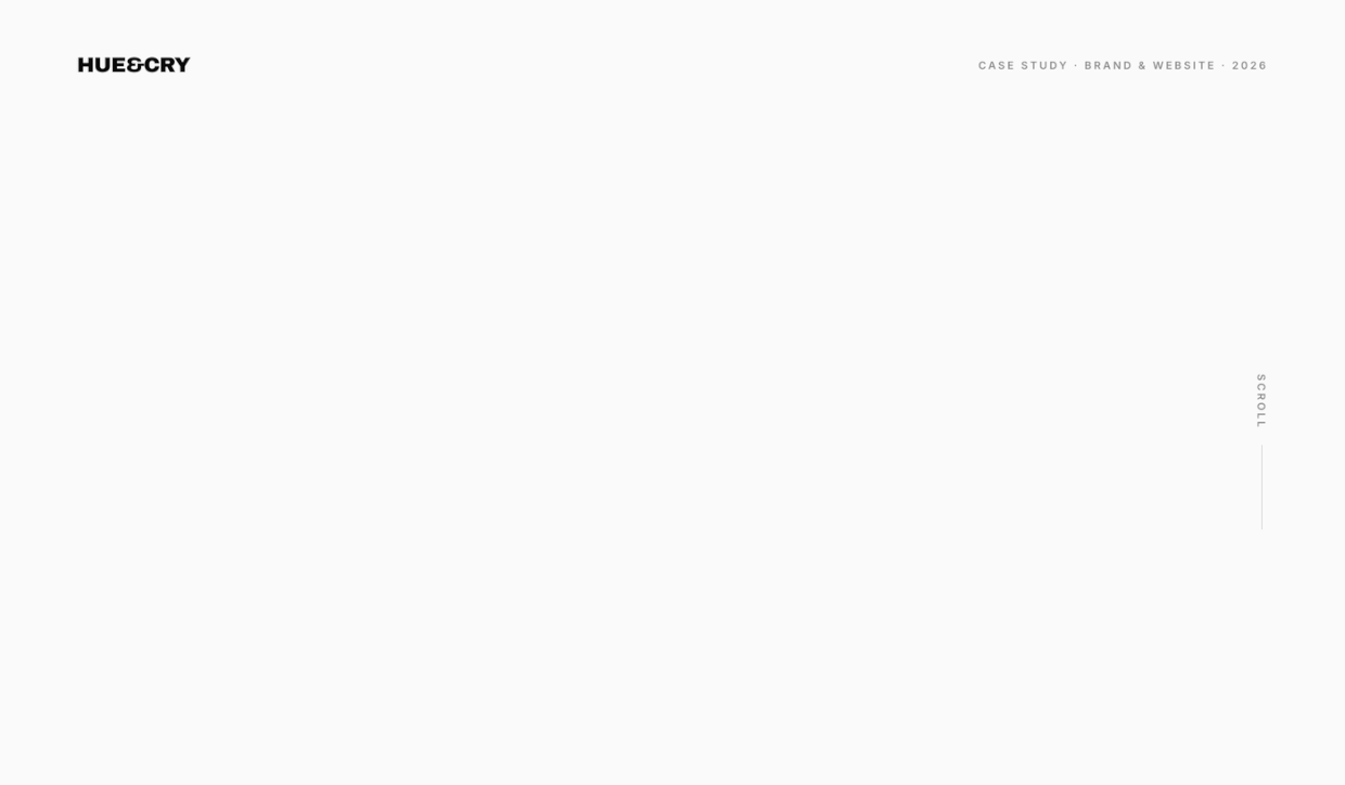 Hue&Cry — Visual Identity & Website