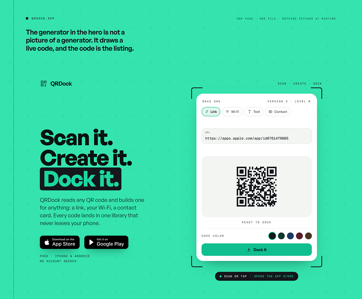 QRDock: Scan it. Create it. Dock it. Image 6