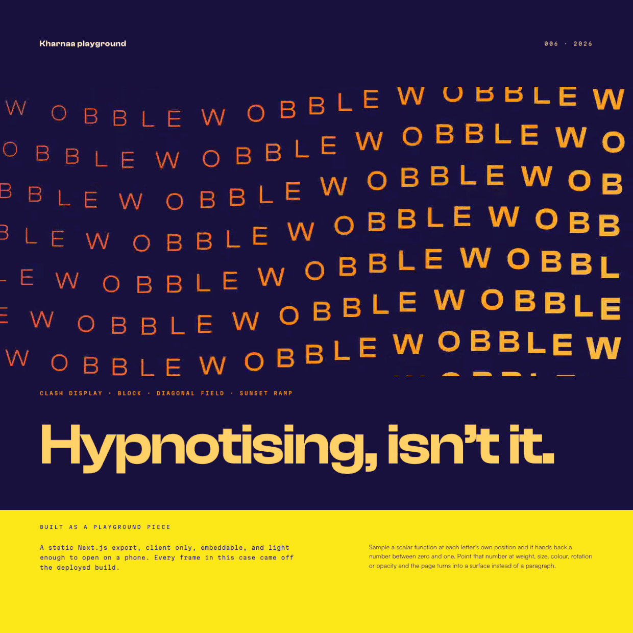 Wobble: A field toy for variable type