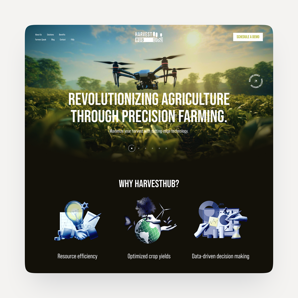 Precision Farming Landing Page
