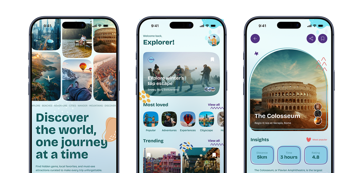 Travel Discovery Mobile App Image 1