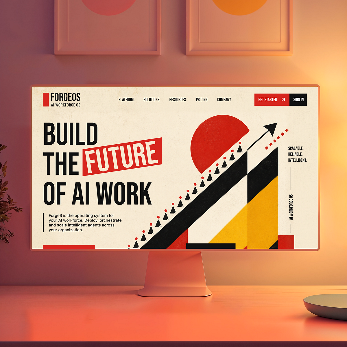 AI Workforce Platform | Constructivist Design Exploration