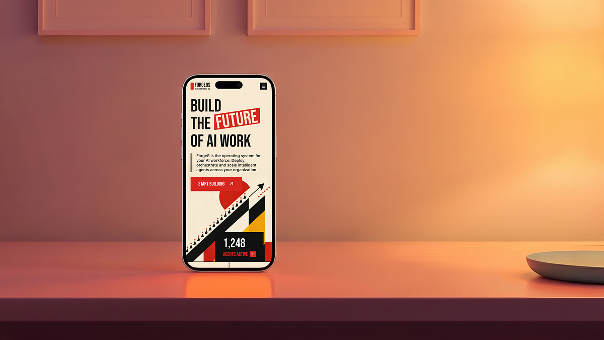 AI Workforce Platform | Constructivist Design Exploration Image 0