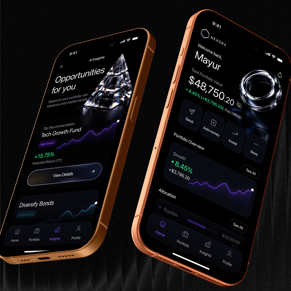Crystal Intelligence • AI Wealth Management App Concept Image 2