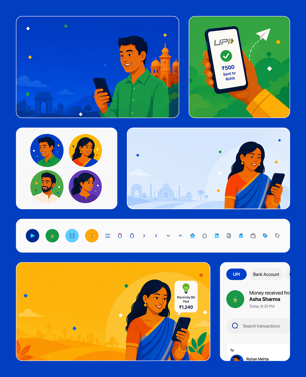 PayPal India App Redesign Concept • Mobile UI/UX Image 1