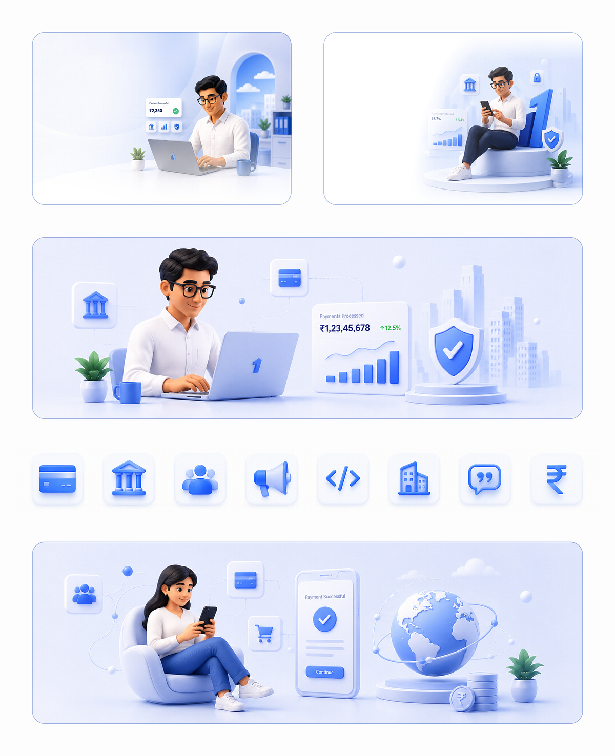 Razorpay Landing Page Redesign • Fintech Website Concept Image 1
