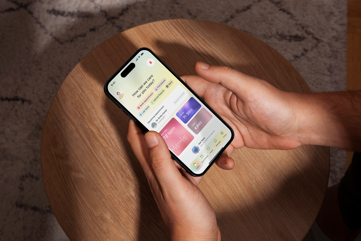 AI Health Companion App | Healthcare UX/UI Design Concept