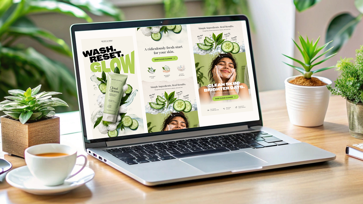 Moss & Milk Cloud Cleanse | Marketing Email Image 0