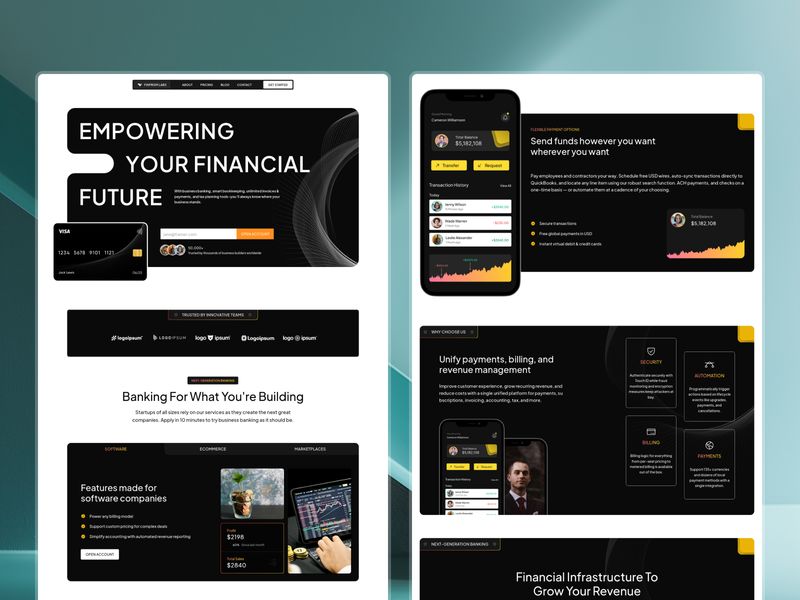 FinPrism — Fintech SaaS Framer Template