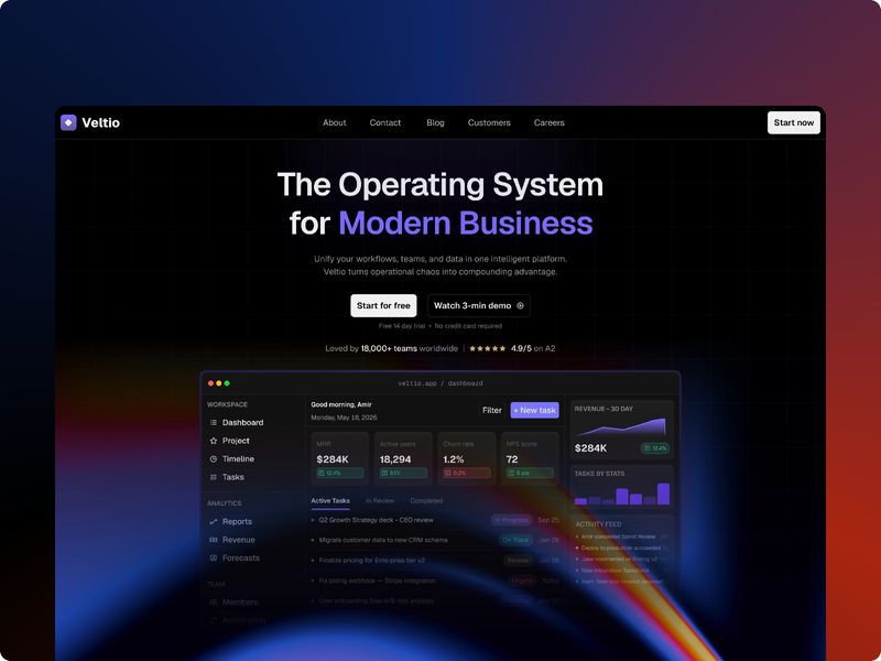 Veltio by Rishad - Uncategorized design asset by framer