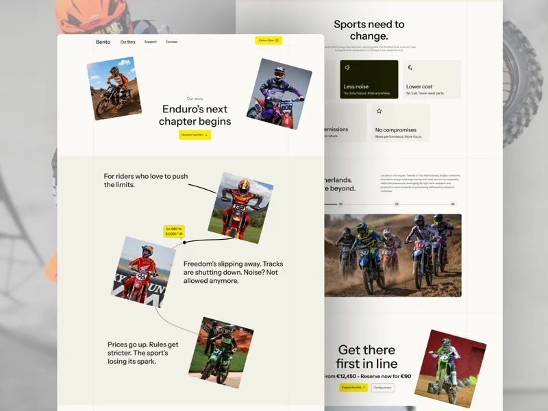 Sport Moto bike Website Design