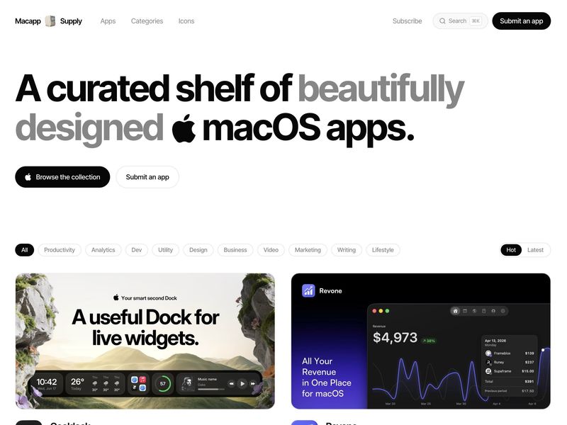 Macapp Supply — Beautifully designed macOS apps, curated