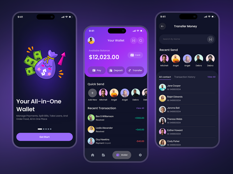 DigiWallet -  E-Wallet Mobile App by Mostafizur Rahaman
