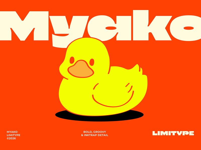 Myako - Bold Inktrap Font