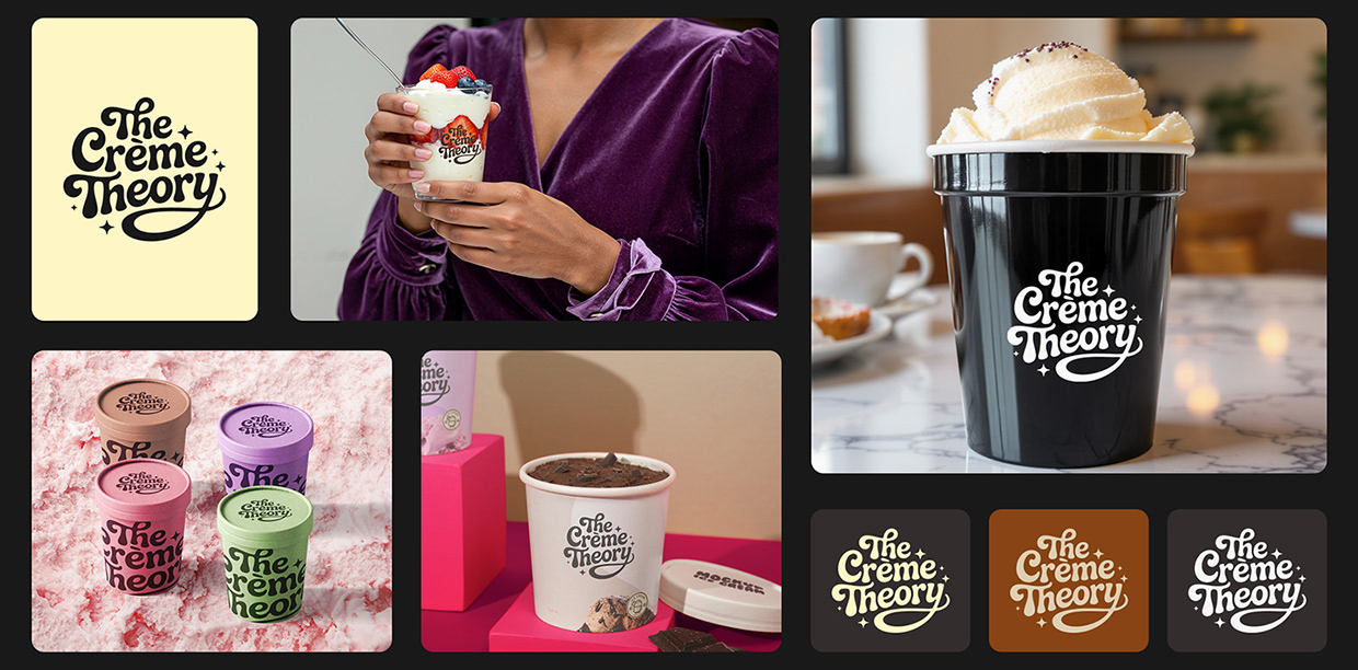 The Crème Theory – Premium Ice Cream Branding Image 1