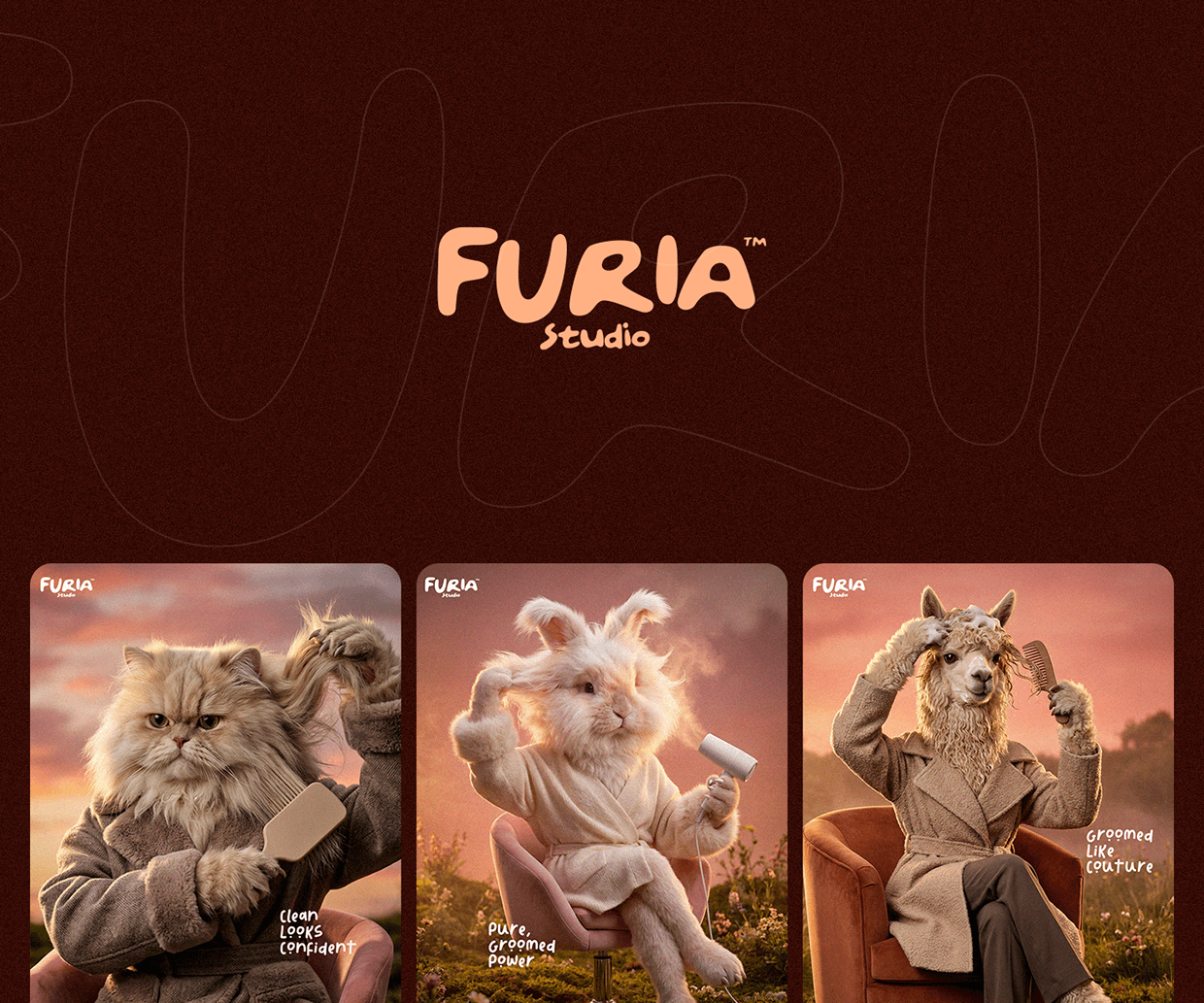 FURIA Studio – Premium Grooming Campaign Design Image 0