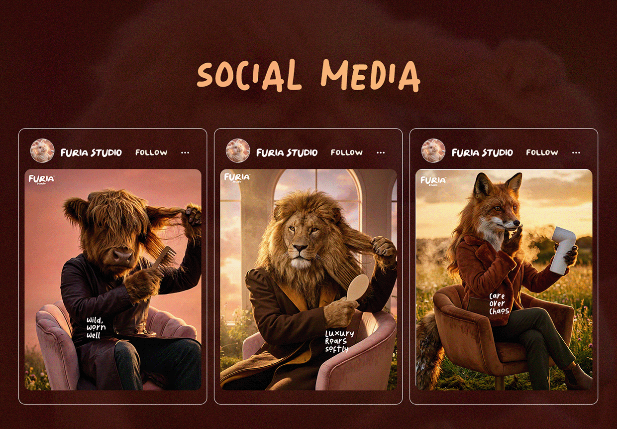 FURIA Studio – Premium Grooming Campaign Design Image 13