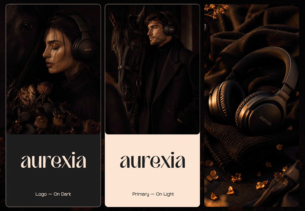 Aurexia - Luxury Headphones Brand Identity Image 1