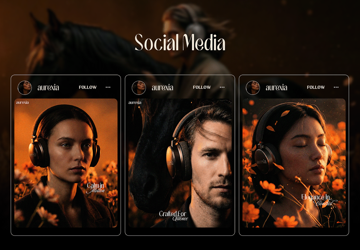 Aurexia - Luxury Headphones Brand Identity Image 5